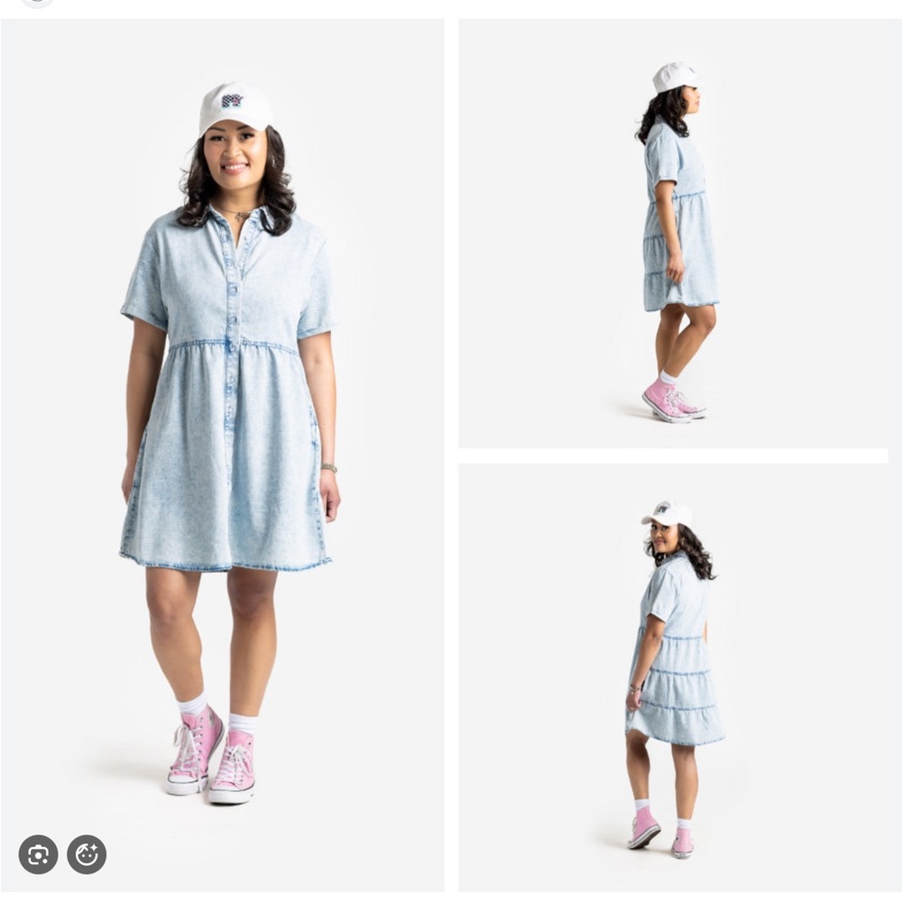 NWT LuLaRoe 2XL Ashton denim dress. - Picture 8 of 8